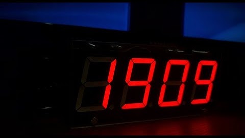 Digital Clock with DS18B20 thermometer with 1.8 inch 7 Segment Display 18101BS and DS1302 RTC clock