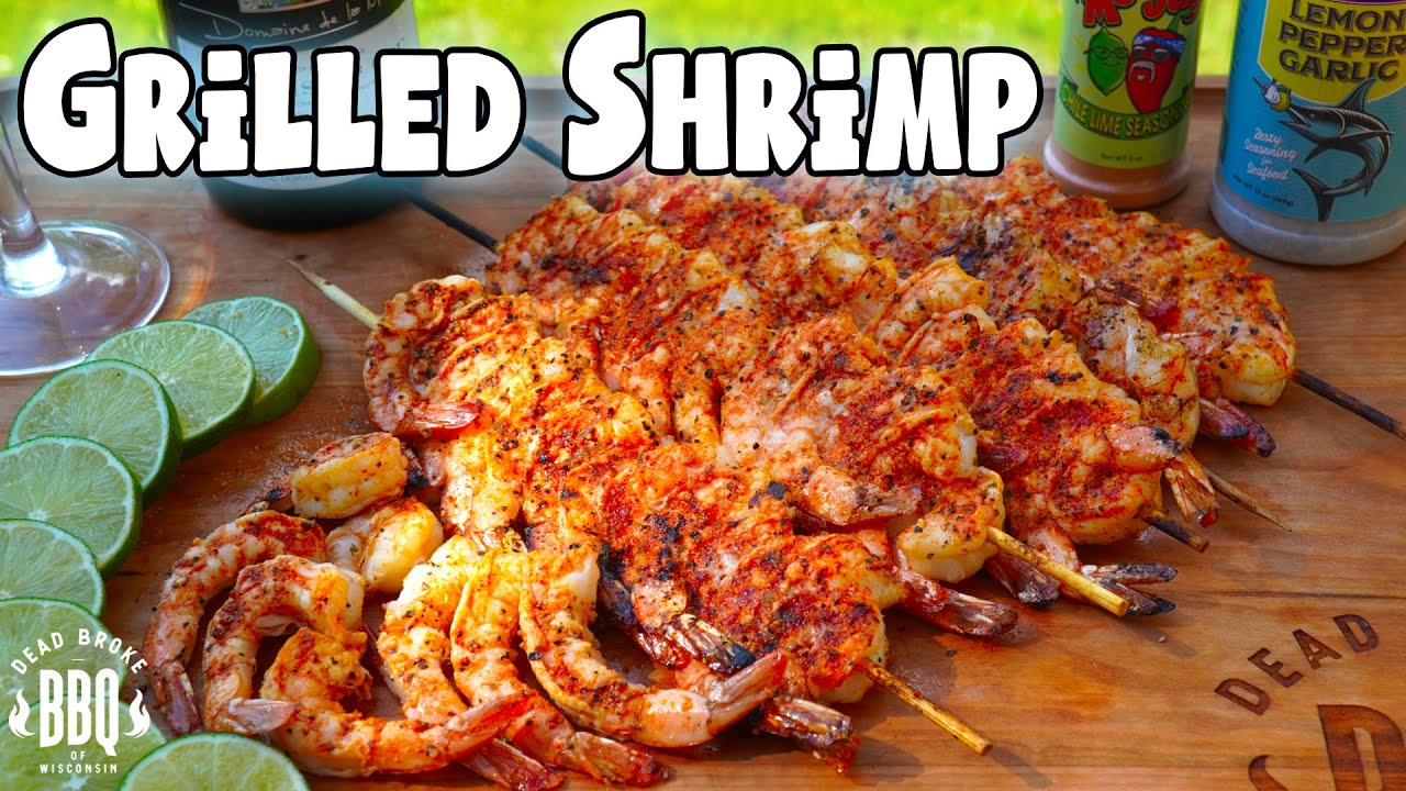 How to Grill Shrimp using a pellet grill YouTube