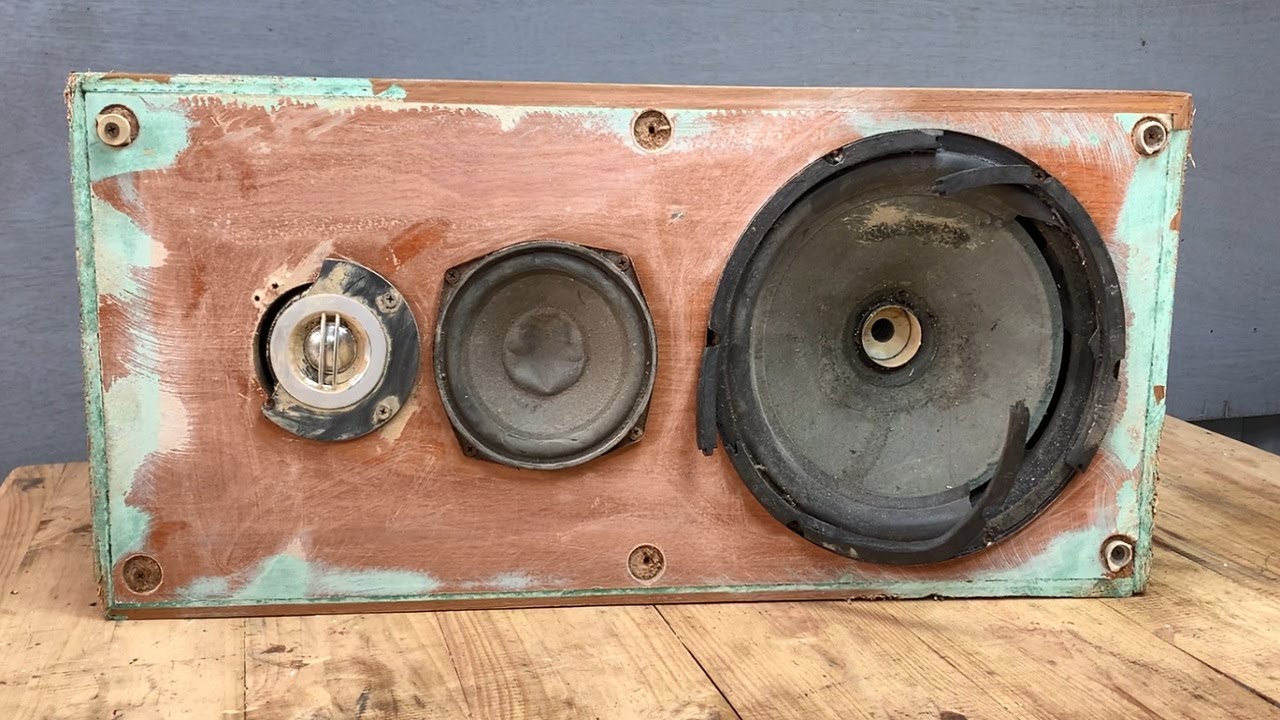 Kenwood Speaker Restoration // Restore And Upgrade Old Japanese Speaker Sound YouTube