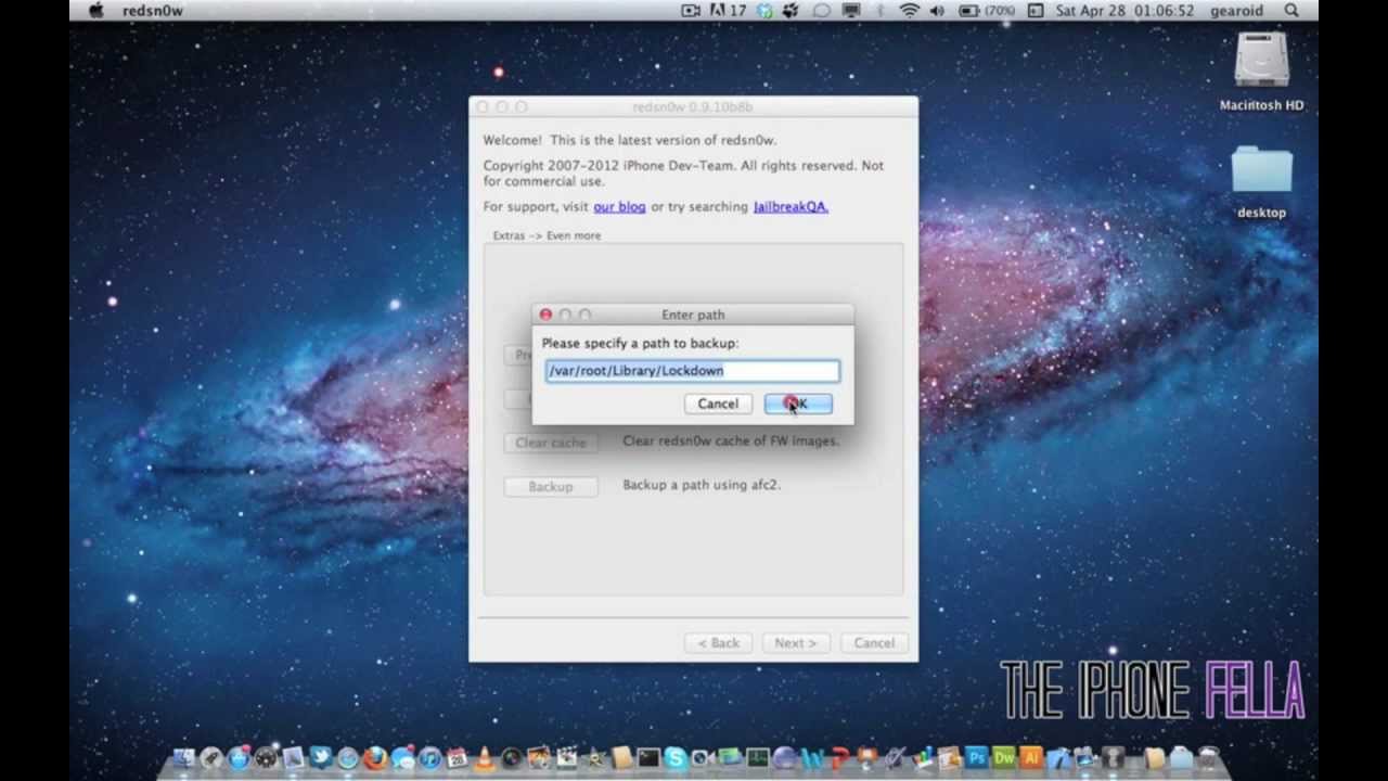 Backup SAM Activation Ticket Redsn0w & Info About Unlock - YouTube