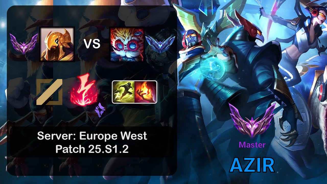 Azir Mid vs Heimerdinger - EUW Master - Patch 25.S1.2