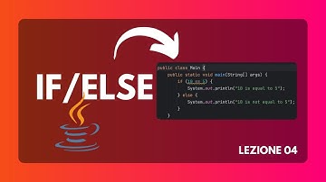 Istruzione if e gli operatori - Java da base ad avanzato 04