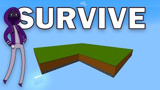 Surviving on the Void Platform in Minecraft