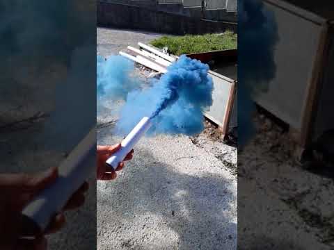 04-14 SBL Fumigène à main Bleu, Durée 1 minute vidéo