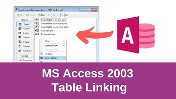 MS Access 2003 table linking | learn24bd
