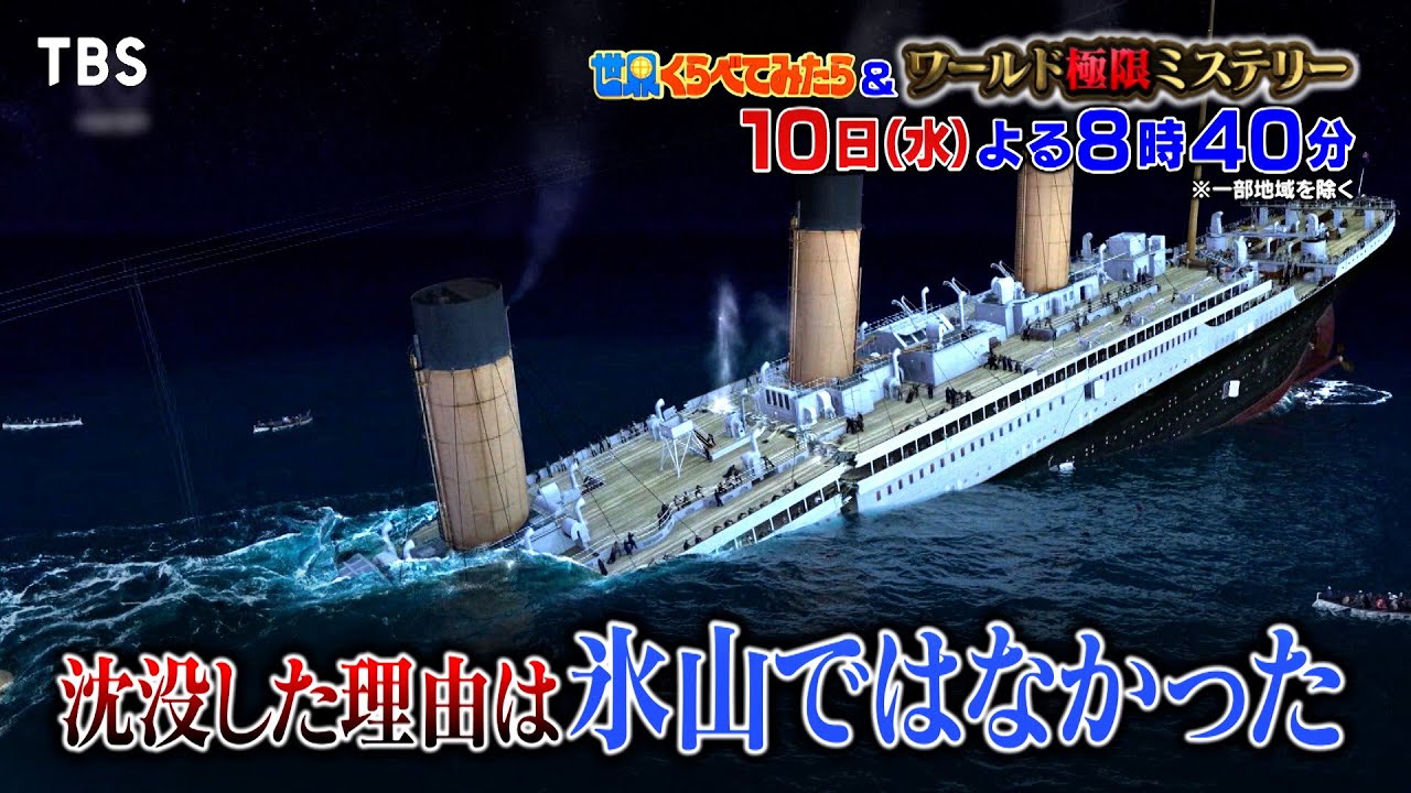 タイタニック号の悲劇 タイタニック号の沈没をめぐる恐ろしい謎。
