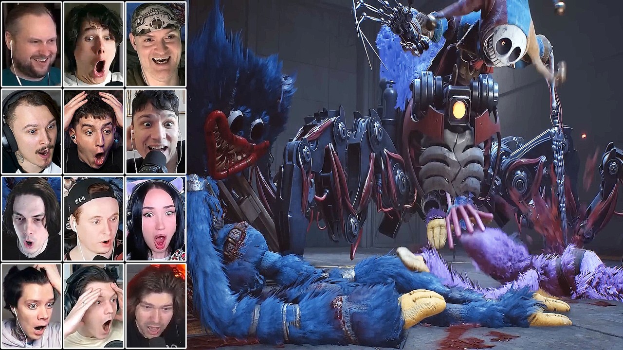 Реакция Летсплейщиков на Смерть Хагги Вагги и Кисси Мисси от рук Прототипа | Poppy Playtime 5