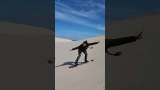 Beginners luck sandboarding 🤭#shorts