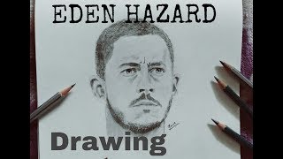 Eden Hazard Drawing Pencil Sketch Of Eden Hazard Edenhazard Youtube