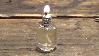 How to make a mini vegetable oil candle