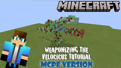 Minecraft: Weaponizing the Velocicus Tutorial | MCPE Version (1.16+) #tagalog