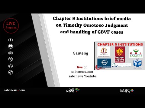 Chapter 9 Institutions brief media on Omotoso Judgment and handling of GBVF cases
