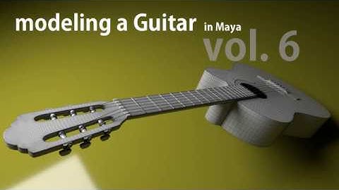 Modeling Guitar in Maya 06