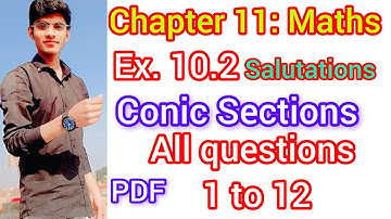 Class 11 Math  Exercise 10.2 NCERT solutions in hindi | chapter 10 | प्रश्नावली 10.2 कक्षा 11 गणित