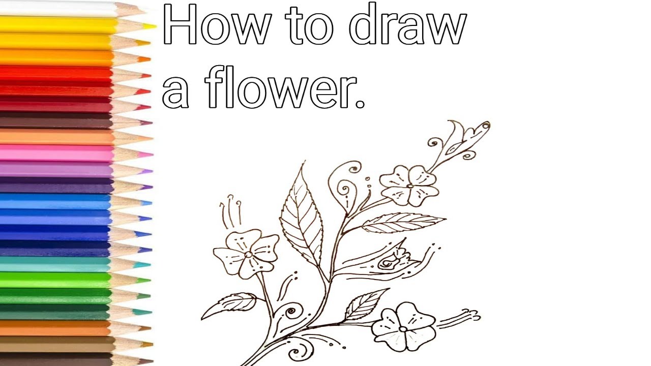 How To Draw Wedding Flower Design Step By For Kids You How To Draw Wedding Flower Design Step By For Kids