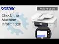 Check the Machine Information [Brother Global Support]
