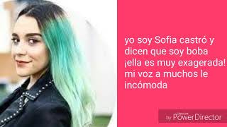 Roast yourself challenge letra Sofia  castro |Dani 99
