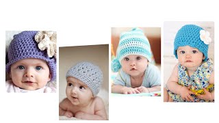 how To crochet simple and stylish crochet baby cap design