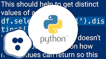 Show distinct column values in pyspark dataframe
