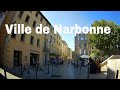 Ville de narbonne 4k driving french region