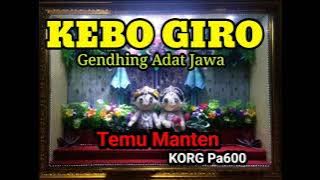 KEBO GIRO INSTRUMENT ( Gendhing Temu Manten Adat Jawa )#korg #pa600