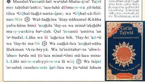 ختمة من مصحف التجويد باللغة الإسبانية الصفحة رقم 254