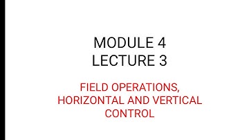 Geomatics module 4 lecture 4