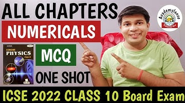 icse class 10 mcq questions|all chapters mixed mcq physics numericals icse class 10|Academylance