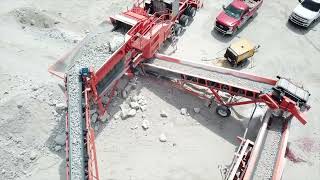 Eagle Crusher Crushing & Screening Plant: 1400-45 OC Impactor feeding 6 X 20 Horizontal Screen