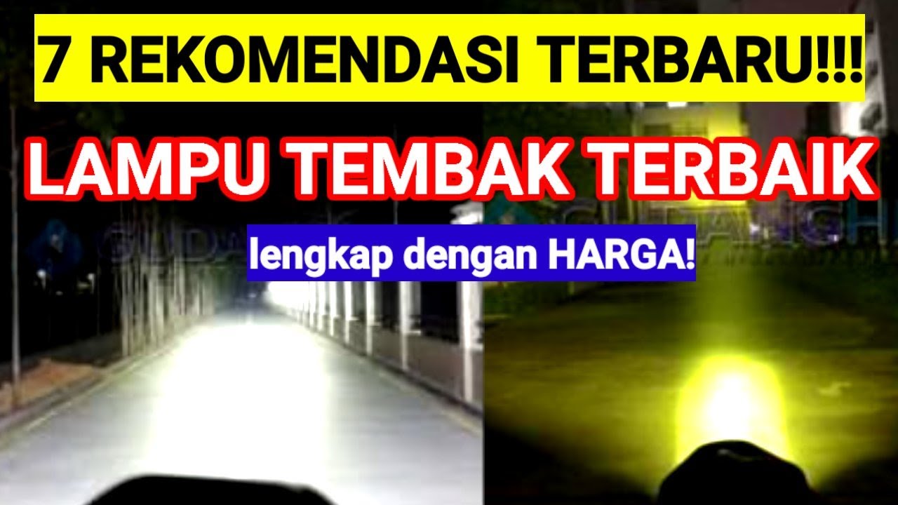 7 lampu tembak motor paling terang dan fokus TERBARU - YouTube
