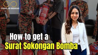 Conzlab Supporting Letter | Get a Surat Sokongan Bomba before you can apply for business license