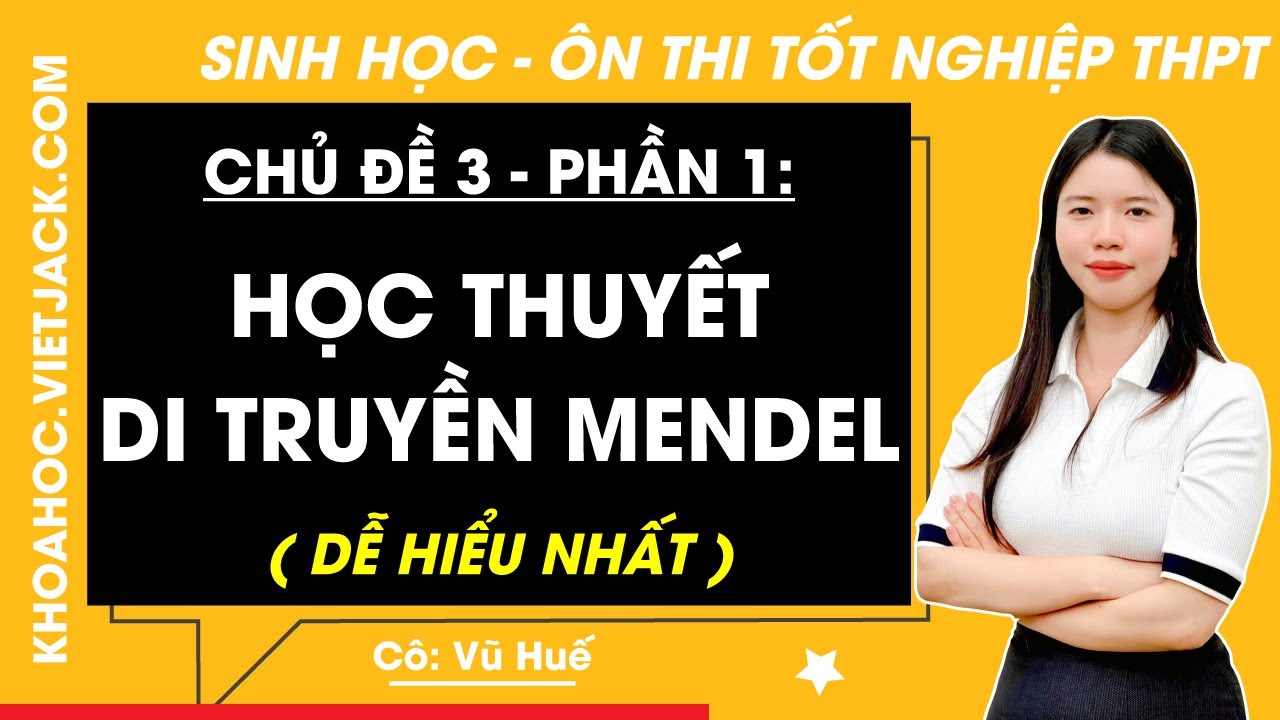 Học thuyết di truyền Mendel - Tổng ôn Sinh học 12 | Ôn Thi THPT (DỄ HIỂU NHẤT)