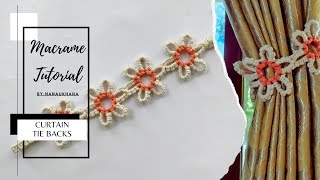 Macrame Curtain Tie Backs Tutorial
