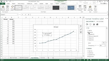 Calculating Growth In Excel - Chart Method