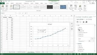 Calculating Growth In Excel - Chart Method screenshot 5