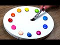 3 simple acrylic painting ideasrelaxing  satisfying asmr acrylic painting