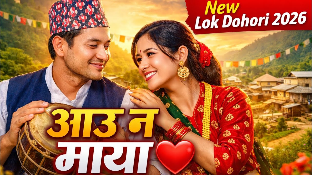 आउ न माया नजिक बस – New Nepali Lok Dohori Song 2026 | Madal Beat Folk Song | By Melos Nepal.