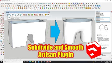 Subdivide and Smooth Artisan Plugin Sketchup