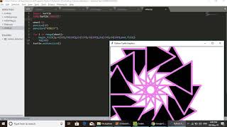 Python Turtle Graphics Triangle Wheel Information