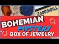 BOHEMIAN MYSTERY JEWELRY BOX UNBOXING | 15 POUND GOODWILL BOHO Opening Unjarring SILVER GEMSTONES