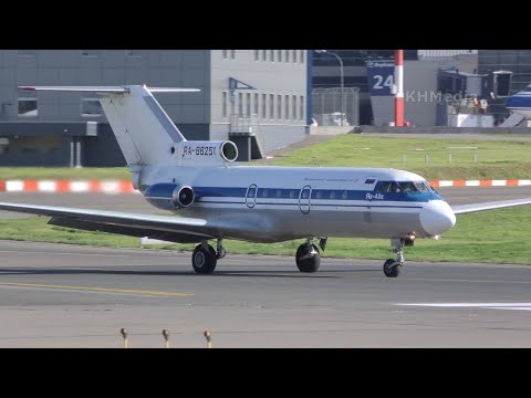 Видео: взлет Як-40 с медленным набором высоты RA-88251 Вологодское АП