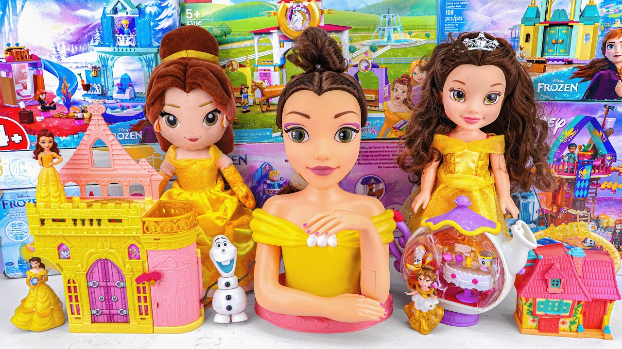 Disney Belle Toys Unboxing Series ASMR | Belle Castle Playset | Belle ...