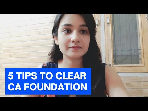 5 tips to clear CA foundation || clear CA foundation in first attempt ...