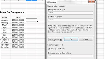 27- Libre Office - Calc, Open Office -- Calc, Excel Tutorial -- Password Protect and Read Only