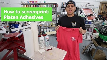 How to apply platen adhesive