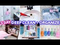 EXTREME CLEAN WITH ME + DECLUTTER + ORGANIZE | 3 DAY SPEED CLEANING MOTIVATION BATHROOM ORGANIZATION