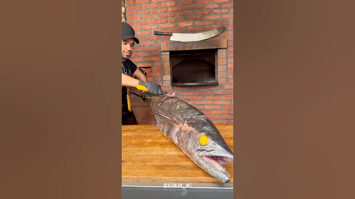 Cooking Narrow-barred Spanish mackerel with rice recipe🔥🐬#shorts #food #fish #seafood