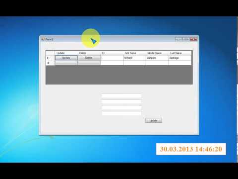 Datagridview with Buttons in a cells using Visual Basic 2010 - YouTube