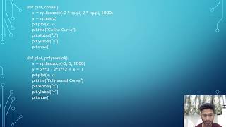 Python Application and Programming(plotting trigonometric curves)