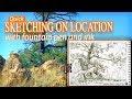 Join me as I sketch nature on location... armed with only a pencil, a fountain pen and paper!